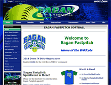 Tablet Screenshot of eaganfastpitch.org